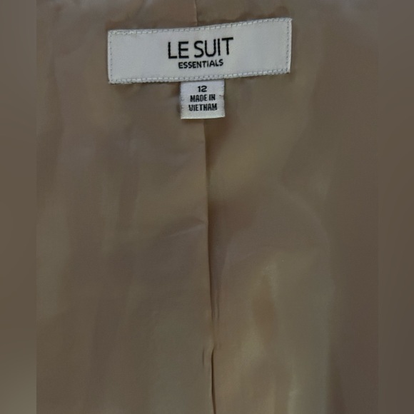 Le Suit Essentials Gold Shimmer Lined Blazer Size 12 Never Worn - Picture 5 of 5